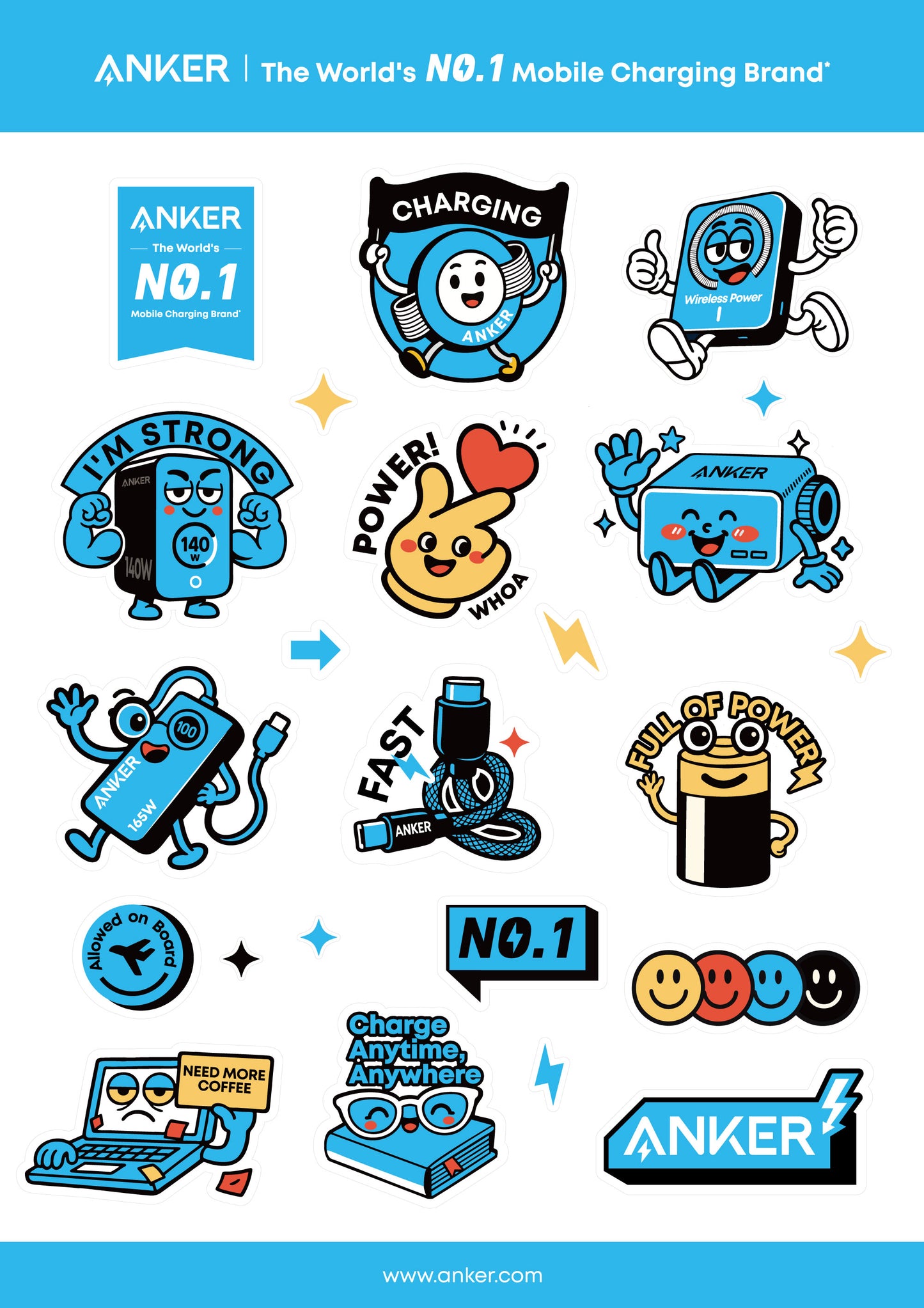 Back to School Deals Anker Original Sticker Free Gift