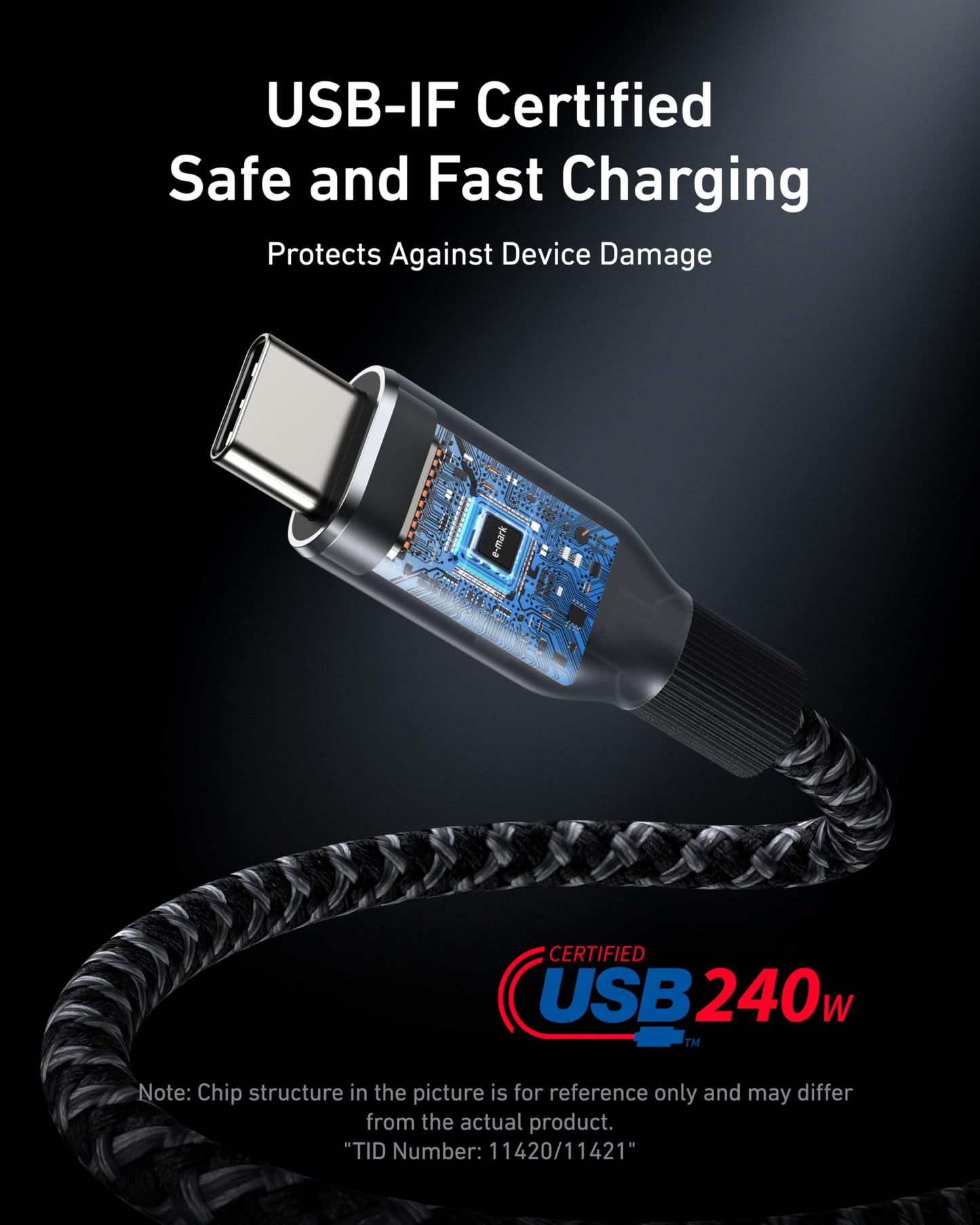 Anker Prime 20,000mAh Power Bank (200W) and Anker Prime USB-C to USB-C Cable (6 ft 240W, Upcycled-Braided)