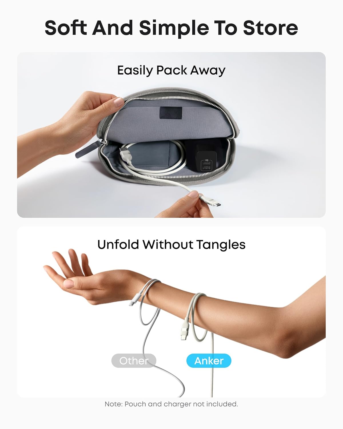 Anker USB-A to USB-C Cable (3 ft, Upcycled-Braided)