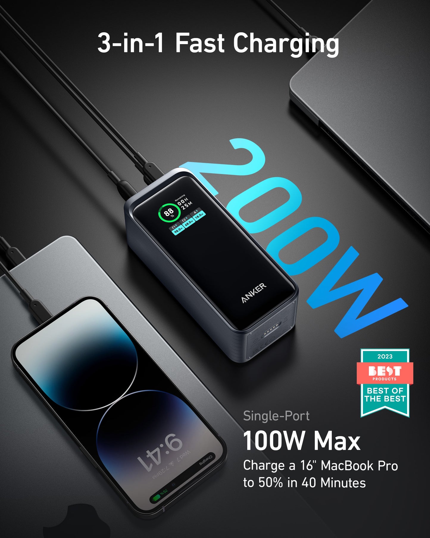 Anker Prime 20,000mAh Power Bank (200W)-boa