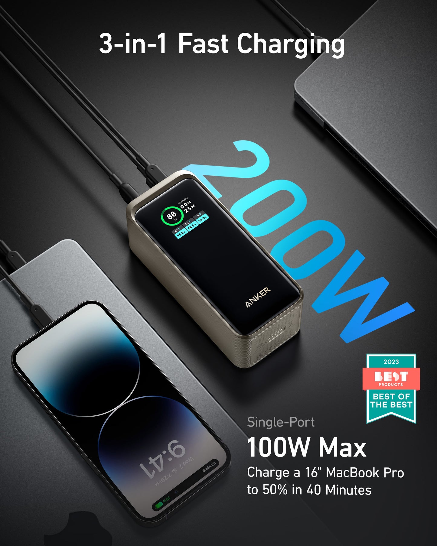Anker Prime 20,000mAh Power Bank (200W)-boa