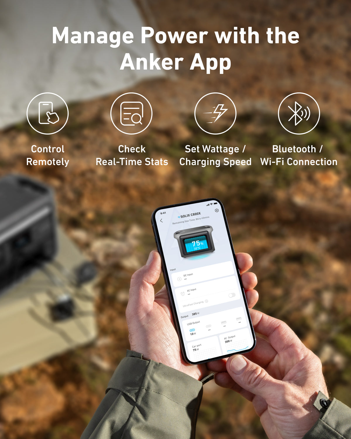 Anker SOLIX C800X Portable Power Station 768Wh | 1200W