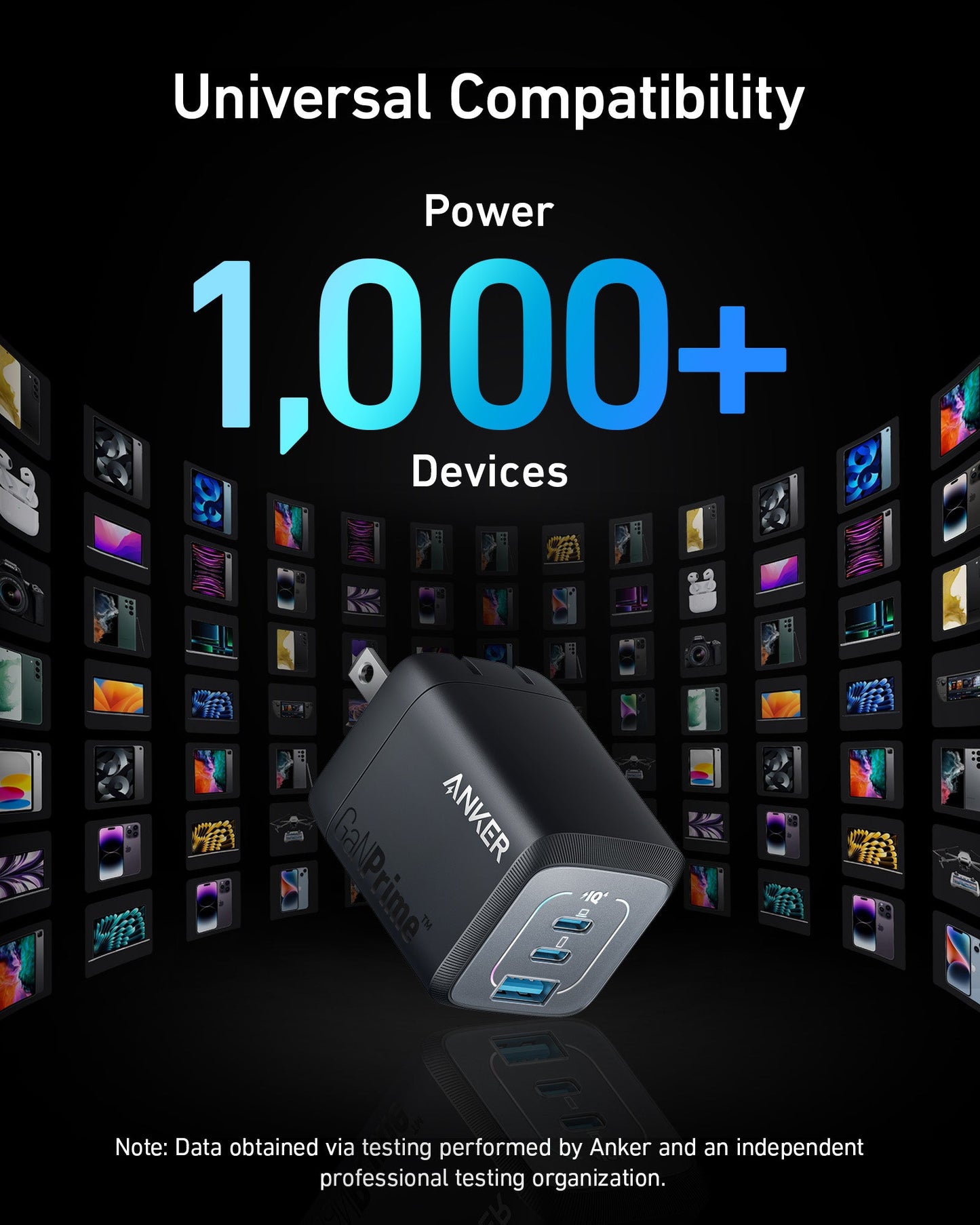 Anker Prime 20,000mAh Power Bank (200W) and 67W GaN Wall Charger (3 Ports)