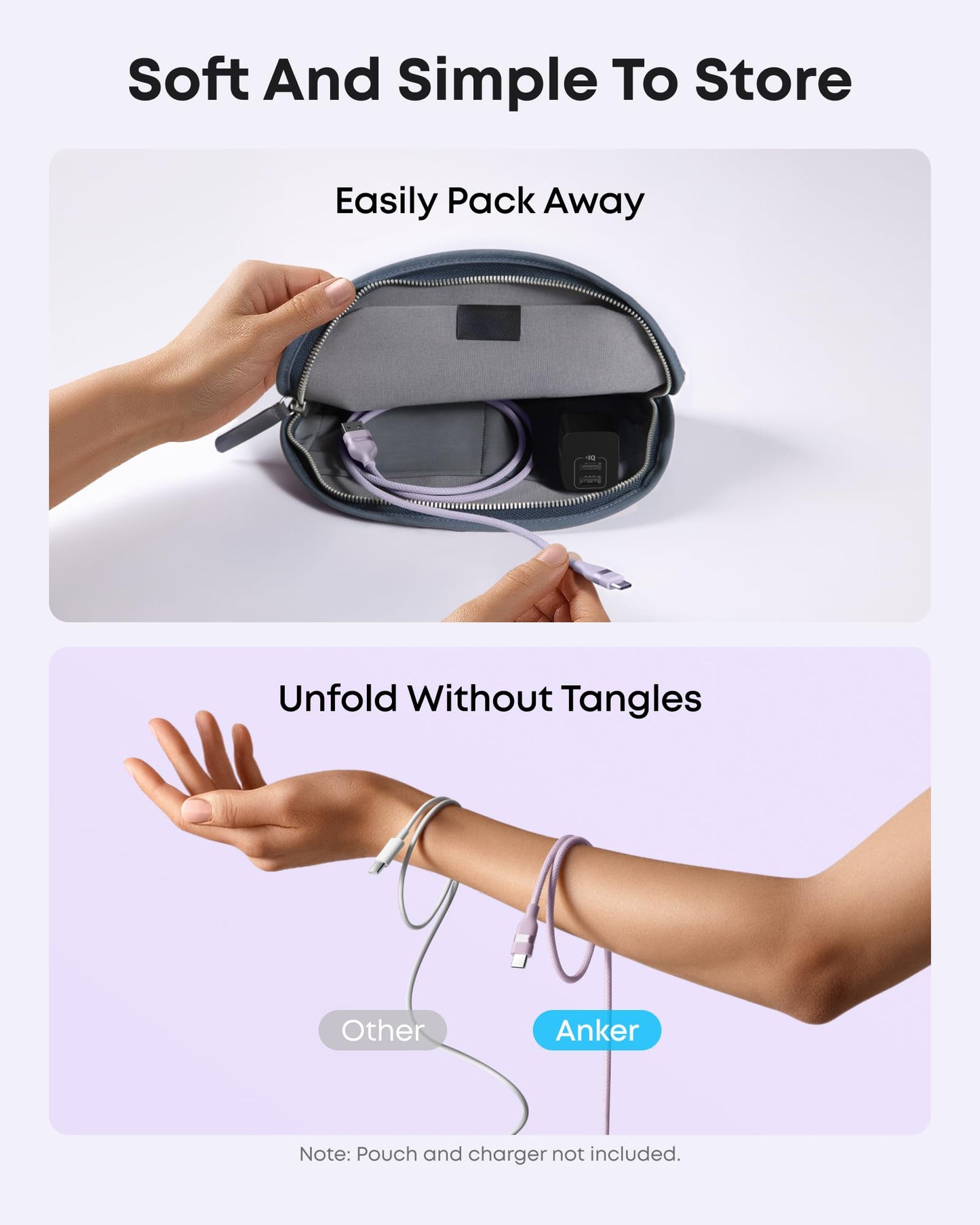 Anker USB-A to USB-C Cable (3 ft, Upcycled-Braided)