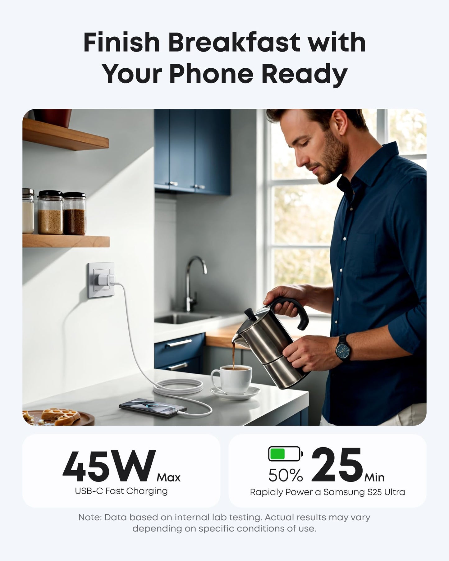 Anker Nano Charger (45W), Anker Nano Wireless Car Charger, and Anker USB-C to USB-C Cable