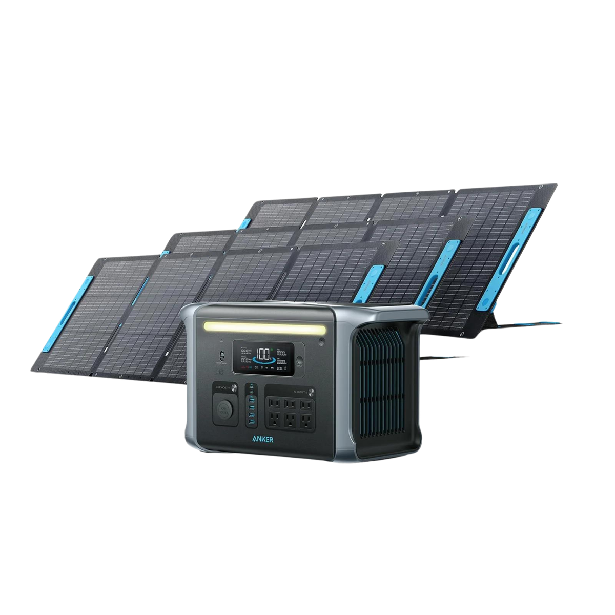 Anker SOLIX &lt;b&gt;F1200&lt;/b&gt; Solar Generator + 3 × 200W Solar Panel