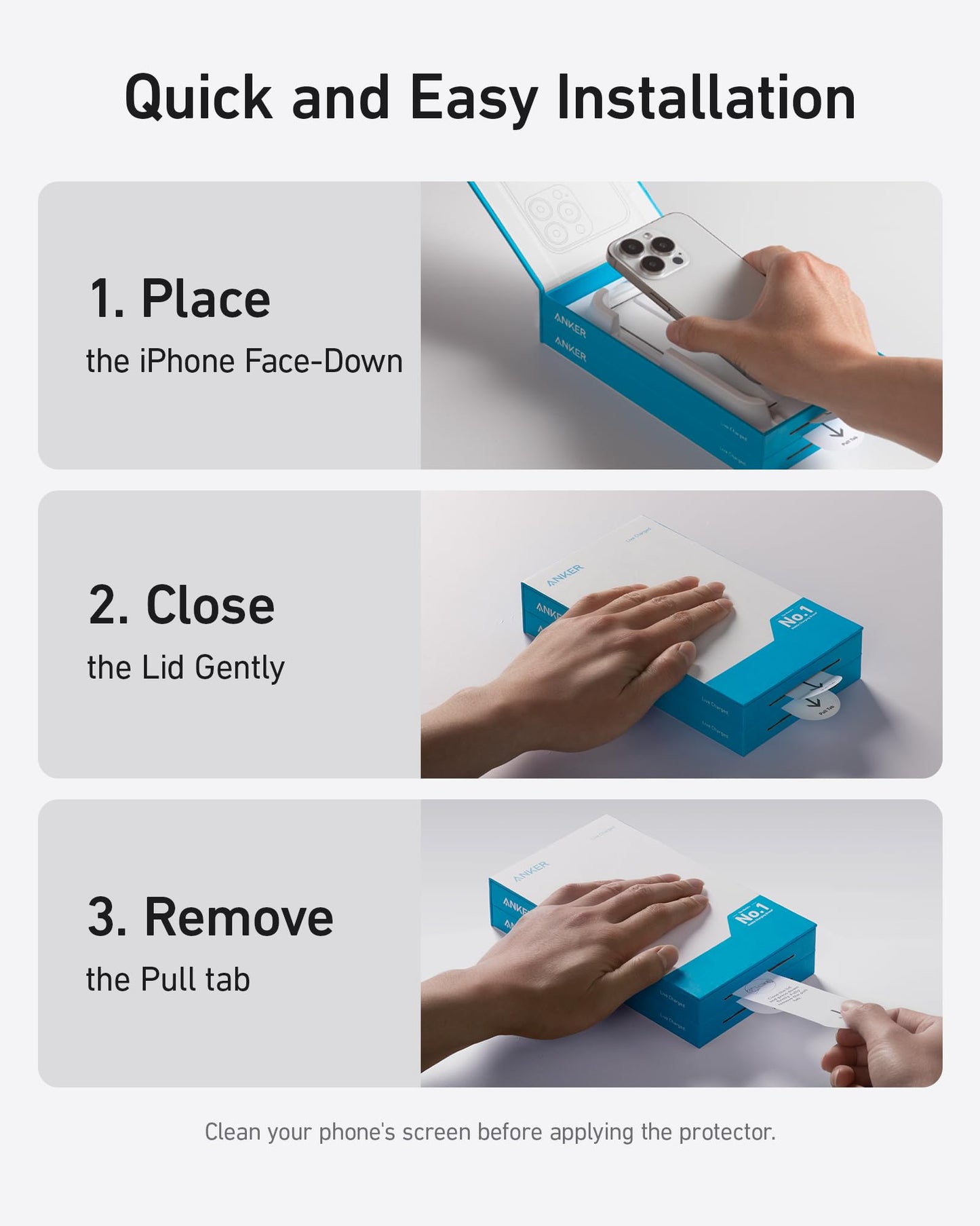 Anker Easy Fit Screen Protector Kit (Privacy, 2-Pack)