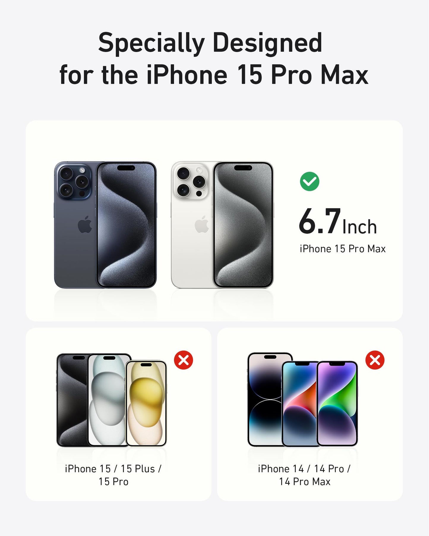 Anker Easy Fit Screen Protector Kit (Privacy, 2-Pack)