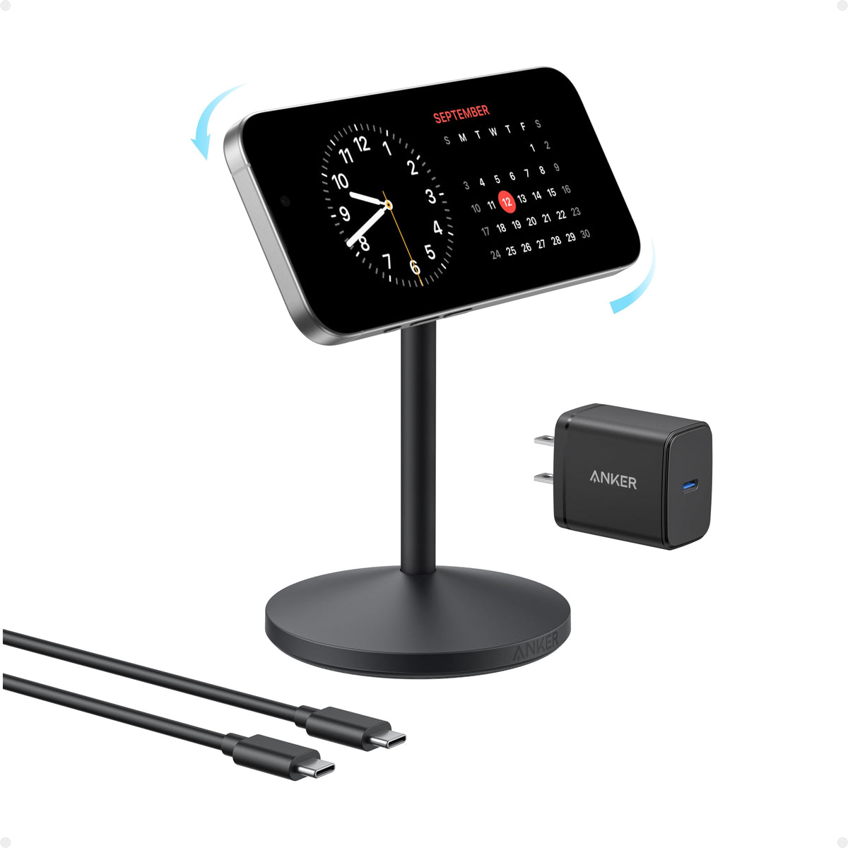 Anker MagGo Wireless Charger (Stand) with Adapter and Cable BOA