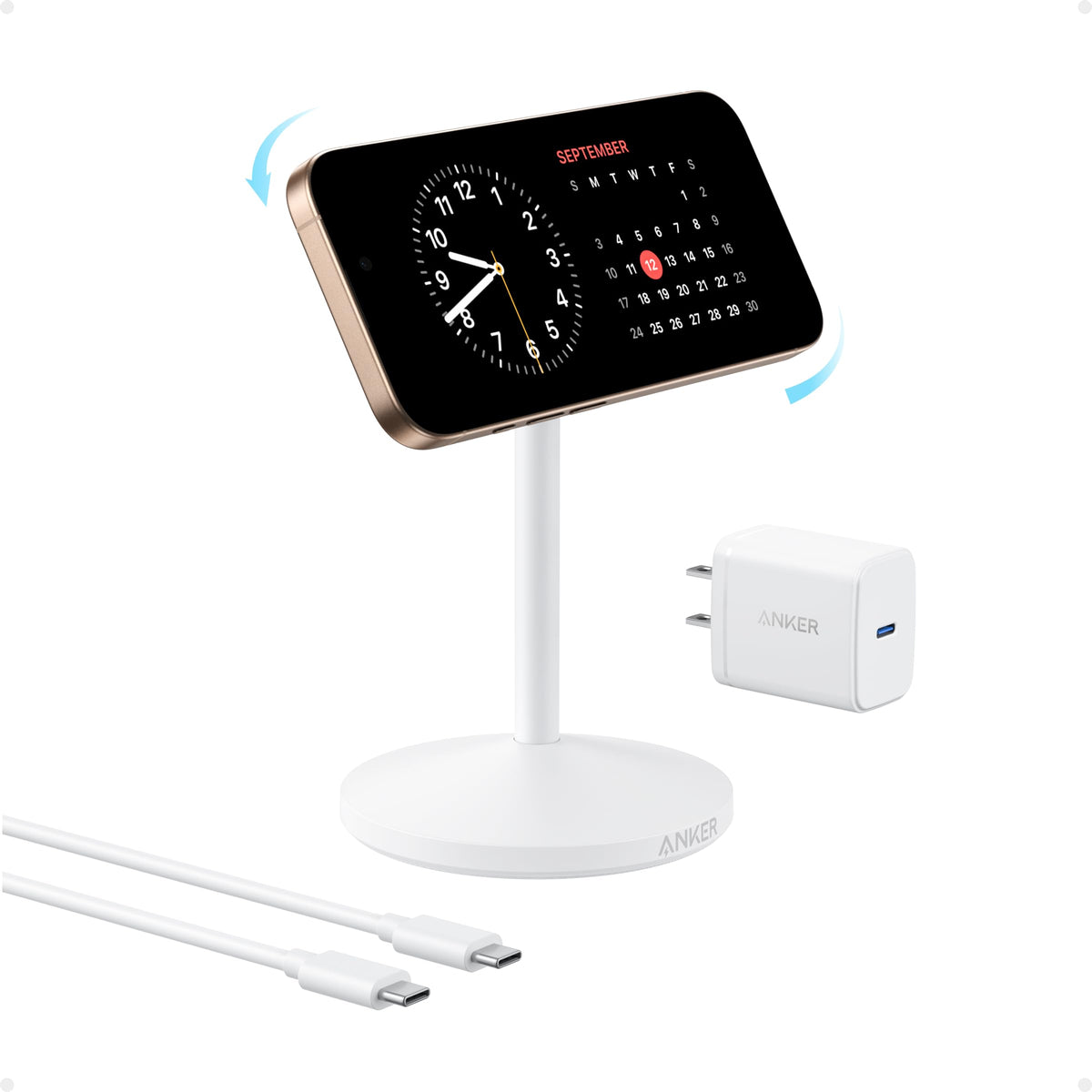 Anker MagGo Wireless Charger (Stand) with Adapter and Cable BOA