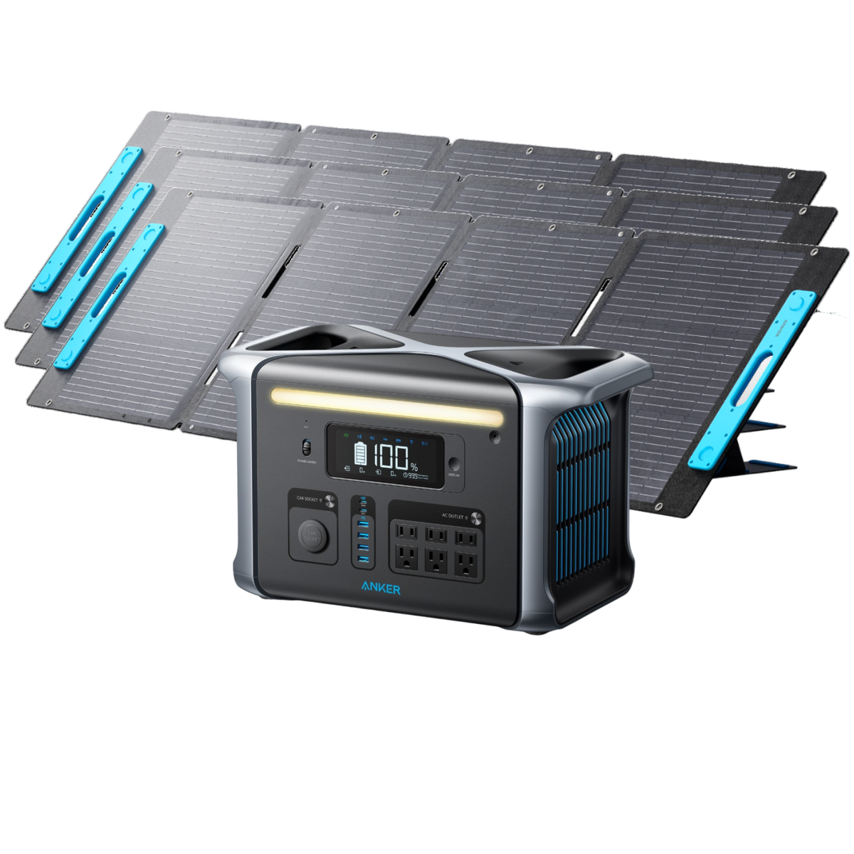 Anker SOLIX &lt;b&gt;F1200&lt;/b&gt; Solar Generator + 3× 200W Solar Panels