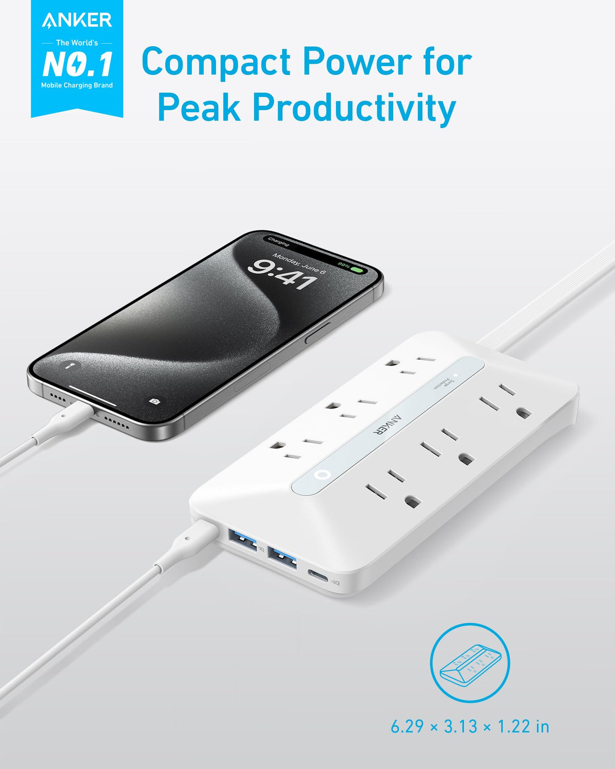 Anker USB Power Strip (10-in-1, 20W)