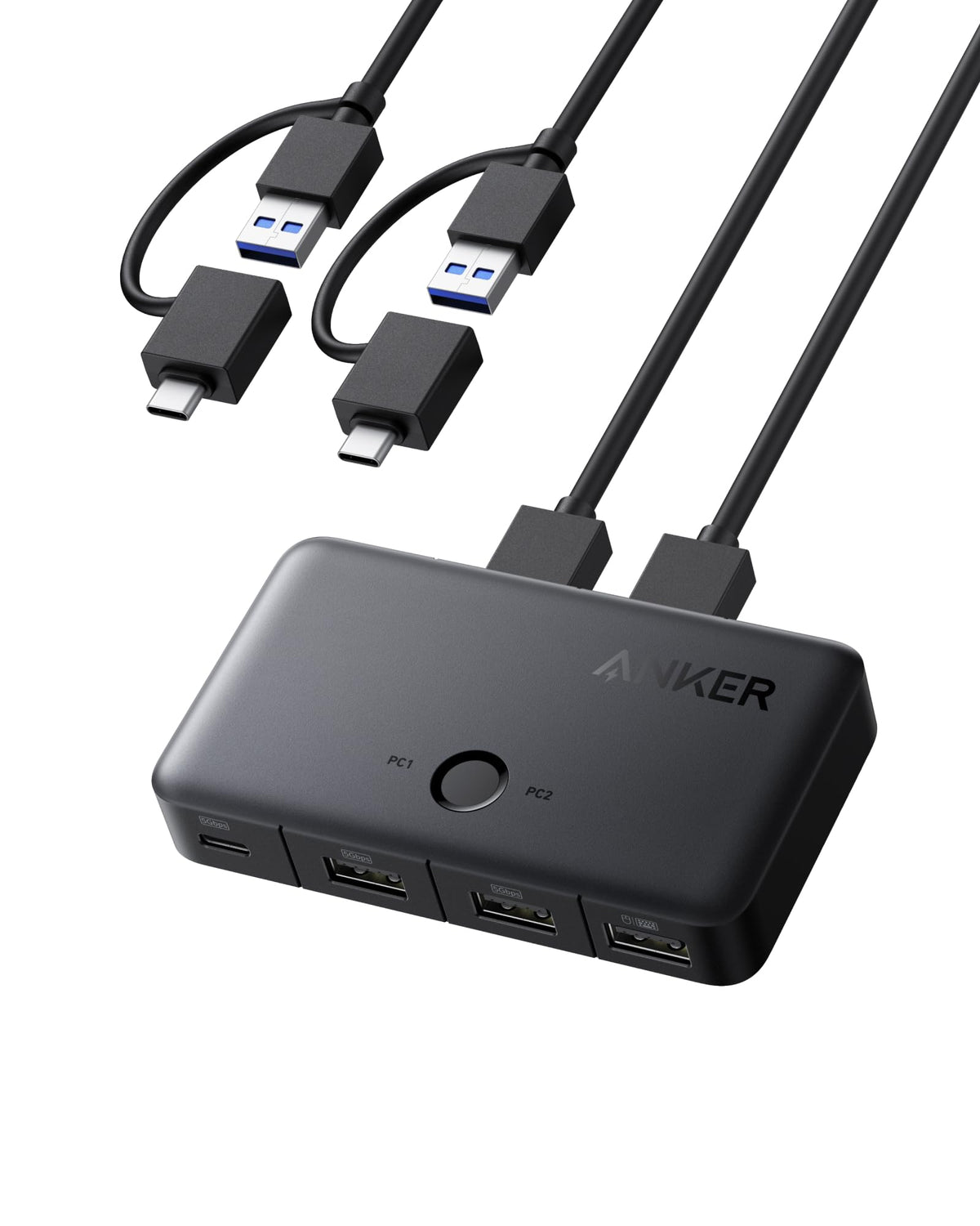 Anker USB 3.0 Switch (5Gbps, For Desktop and Laptop)