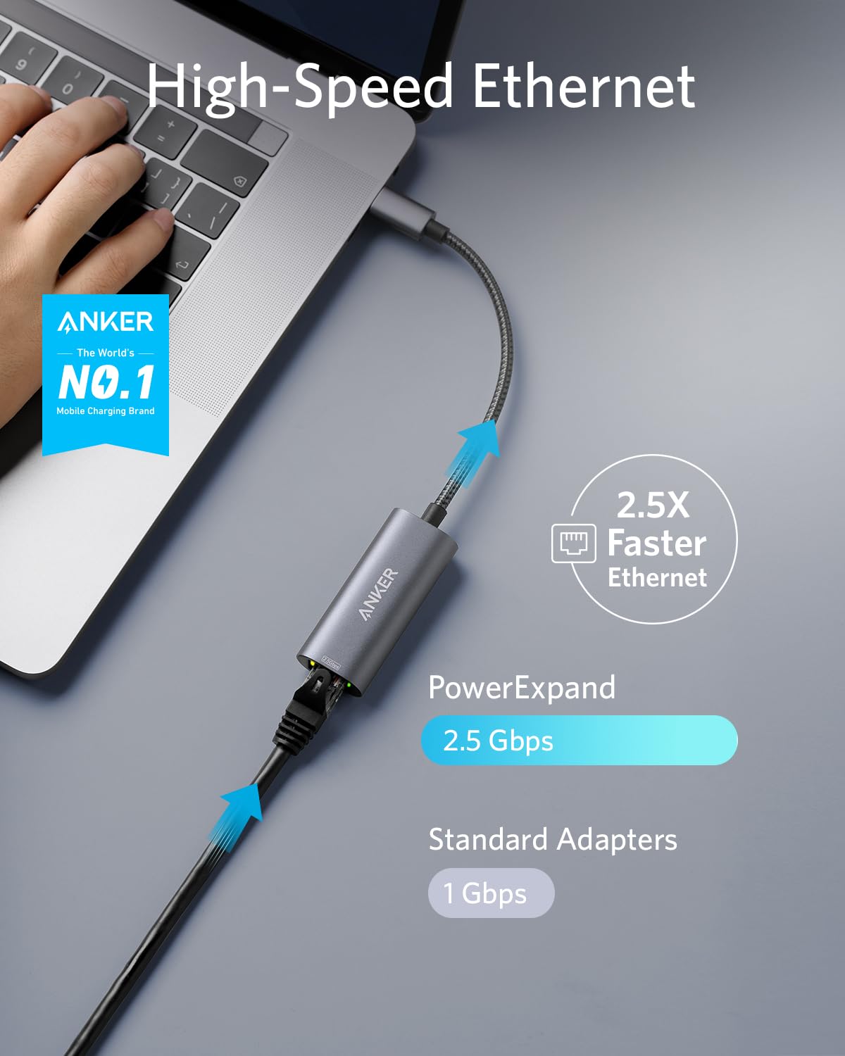 Anker PowerExpand USB-C to 2.5 Gbps Ethernet Adapter