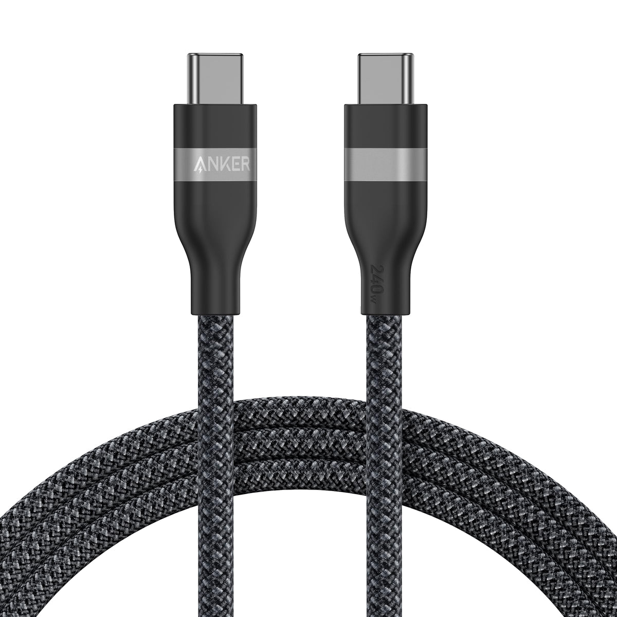 Anker USB-C to USB-C Cable (3 ft / 6 ft, 240W, Upcycled-Braided)