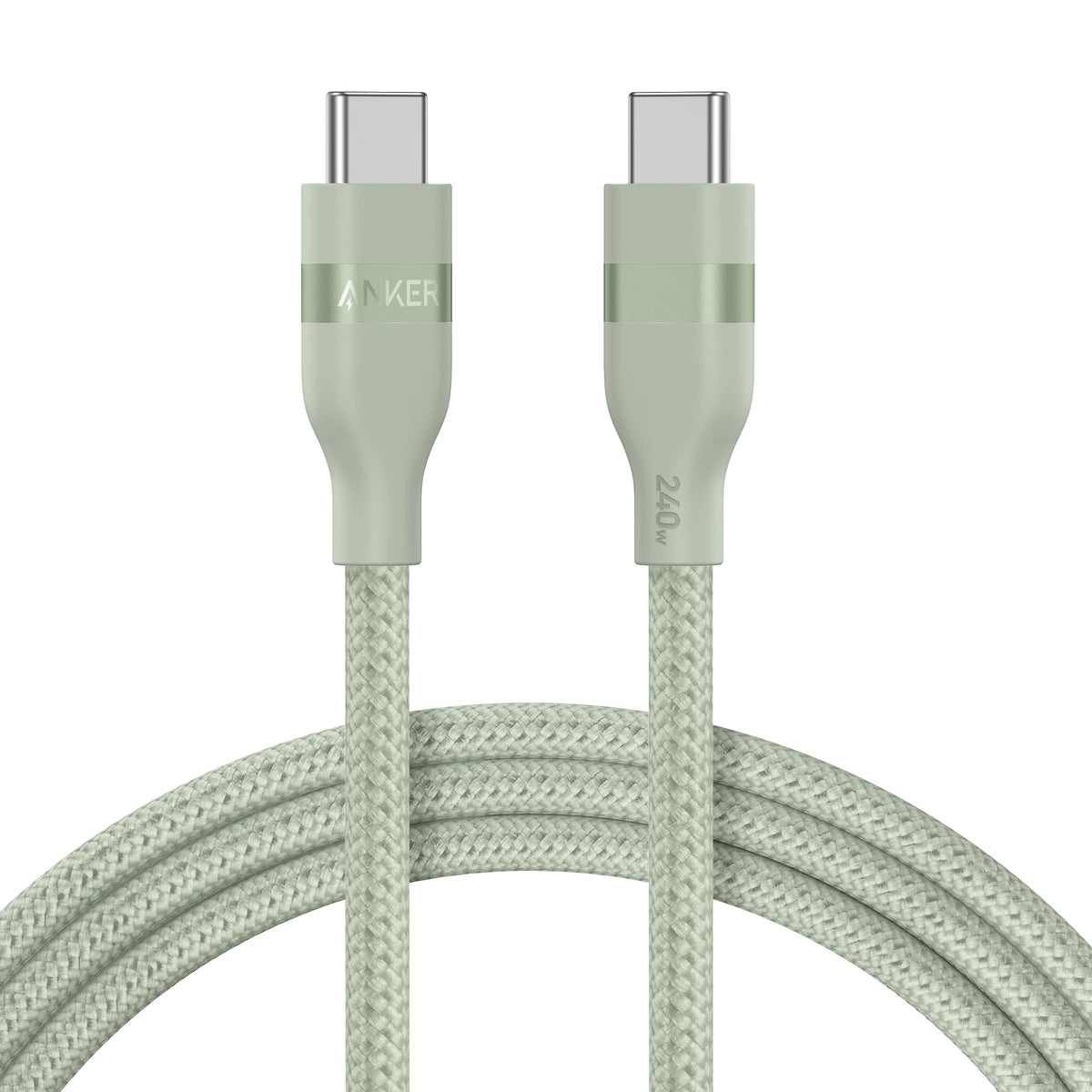 Anker USB-C to USB-C Cable (3 ft / 6 ft, 240W, Upcycled-Braided)