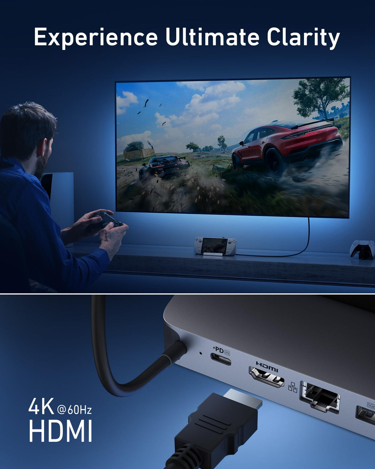 Anker USB-C Hub (6-in-1, For Handheld Game Console)