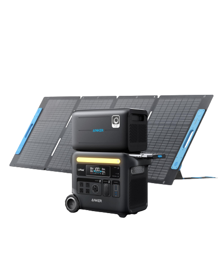 Anker SOLIX F2600 Solar Generator - 4608Wh  | 2400W | 200W Solar Panel