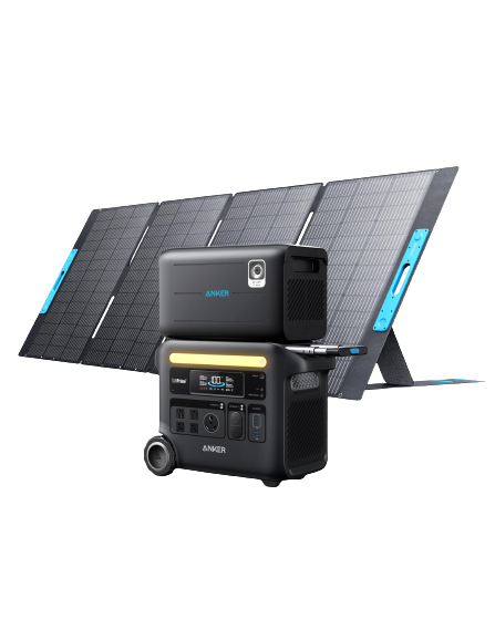 Anker SOLIX &lt;b&gt;F2600&lt;/b&gt; Solar Generator + Expansion Battery + 400W Solar Panel