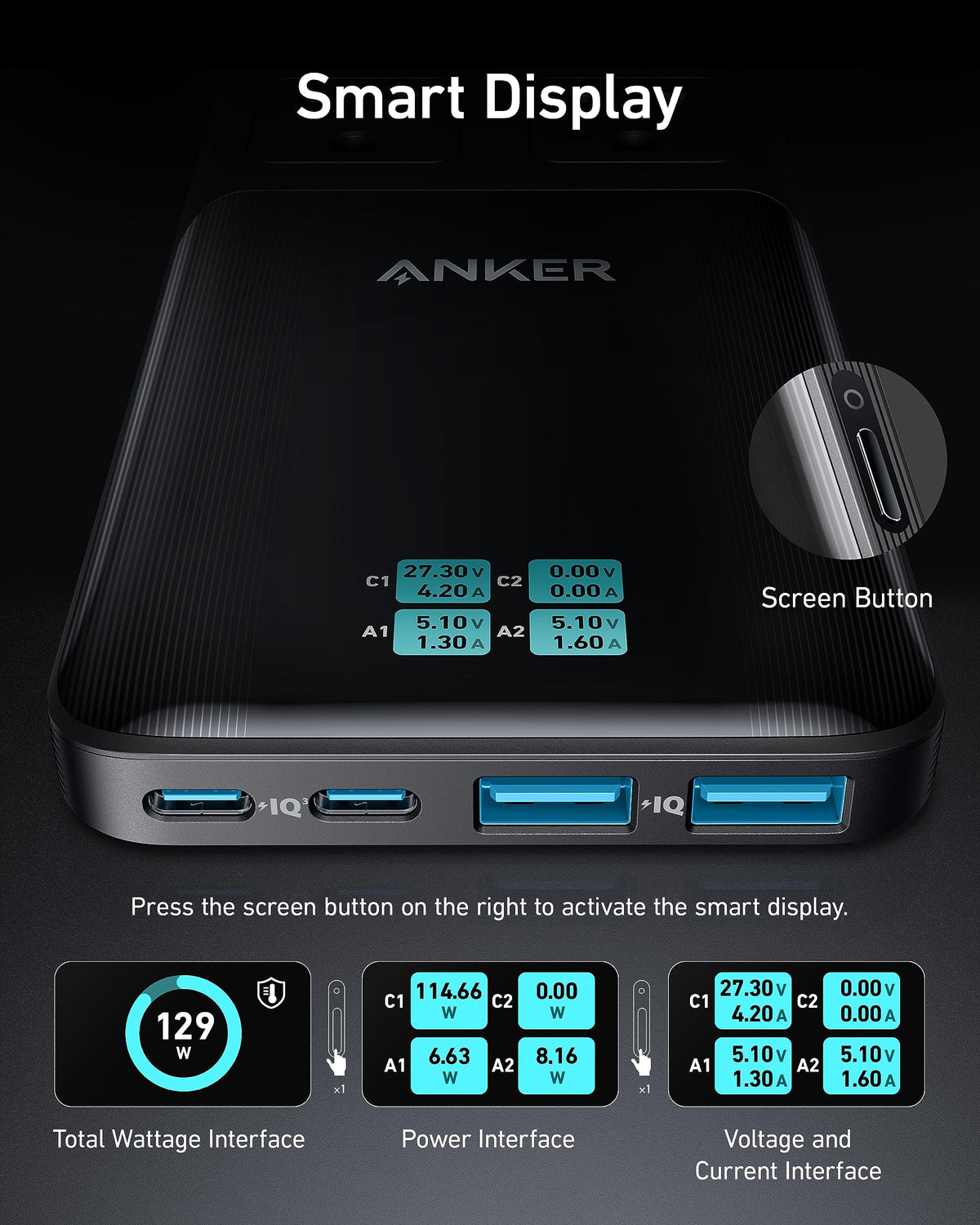 Anker Prime 6-in-1 Charging Station (140W) and USB-C to USB-C Cable (3 ft / 6 ft, 240W)