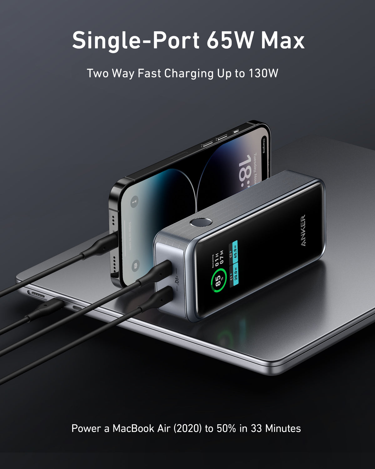 Anker MagGo Wireless Charging Station (3-in-1, Dock Stand) and Anker Prime 12,000mAh Power Bank (130W)