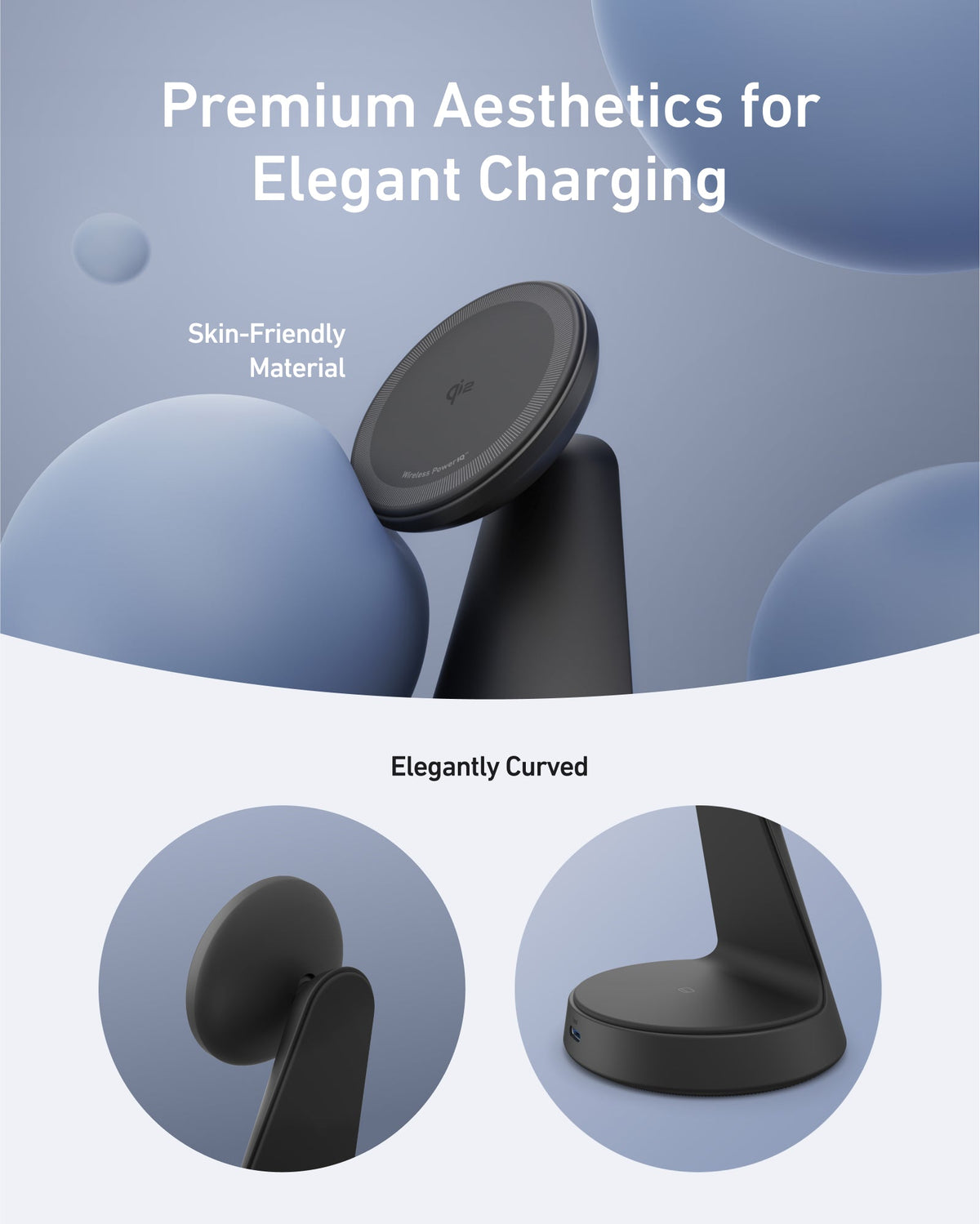 Anker MagGo Wireless Charging Station (Foldable 3-in-1) &amp; Anker MagGo Wireless Charger (2-in-1, Dock Stand)