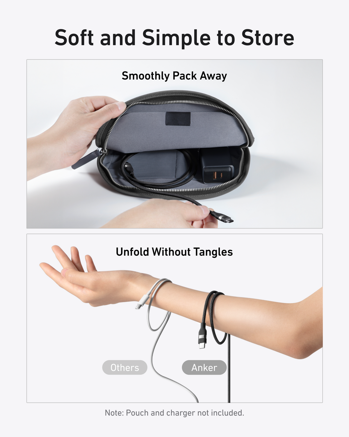 Anker Nano Charger (45W), Anker Nano Wireless Car Charger, and Anker USB-C to USB-C Cable