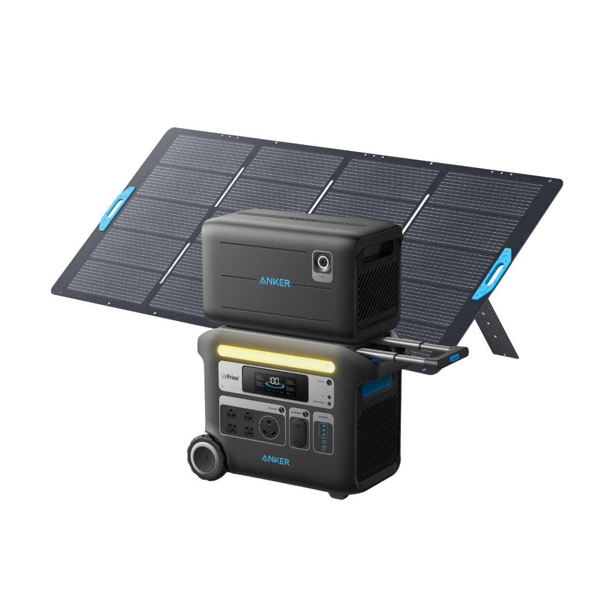 Anker SOLIX &lt;b&gt;F2000&lt;/b&gt; + Expansion Battery + 400W Solar Panel