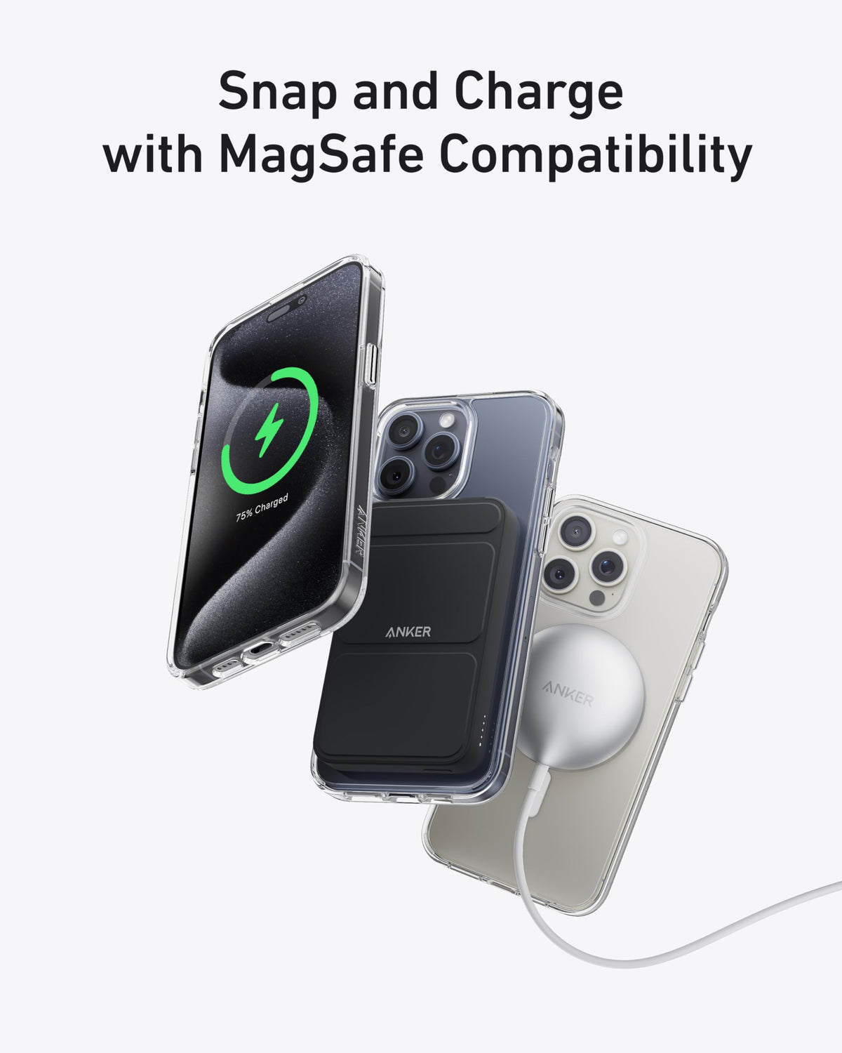 Anker MagGo Magnetic  Case (Clear)