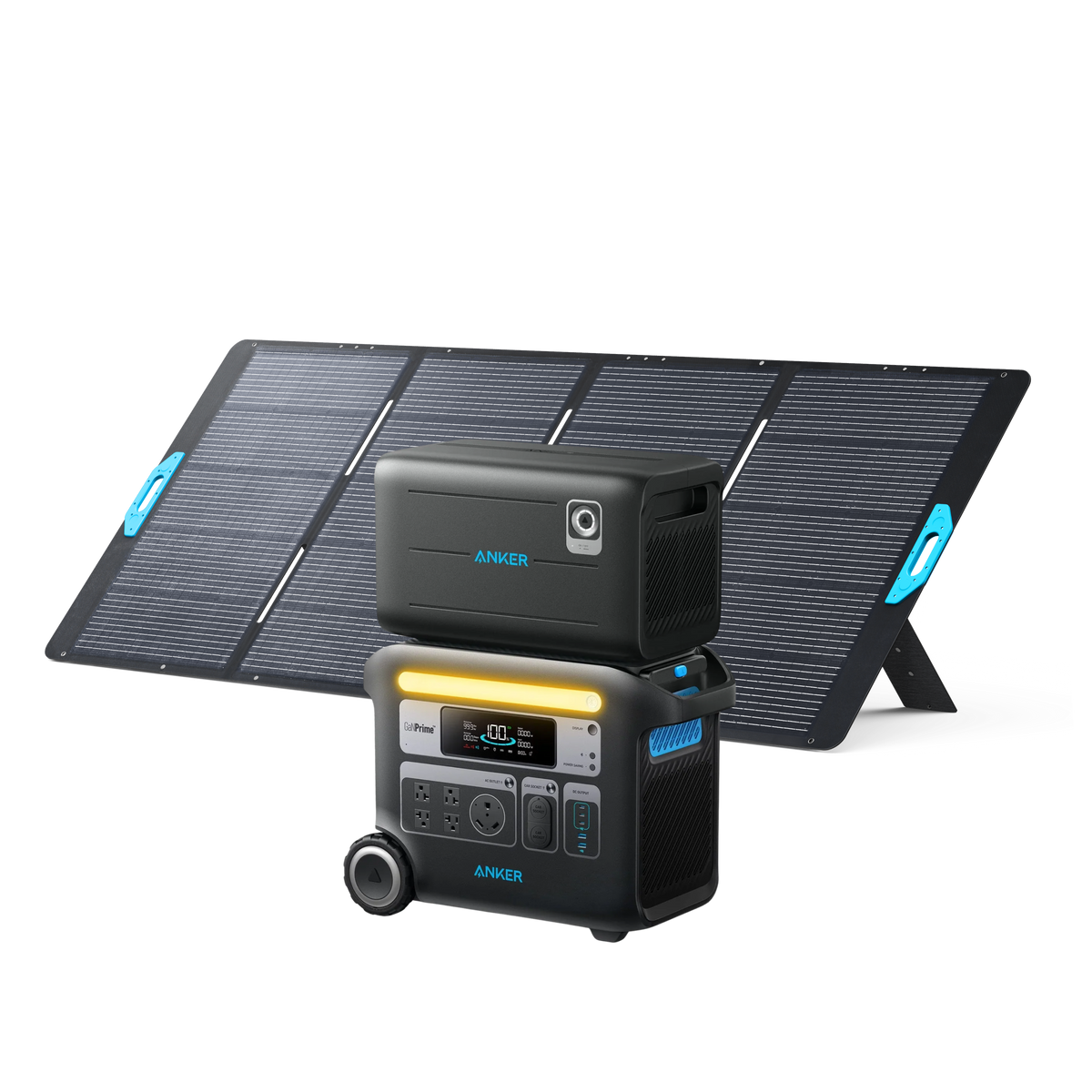 Anker SOLIX F2000 Solar Generator + Expansion Battery + 400W Solar Panel - NEW