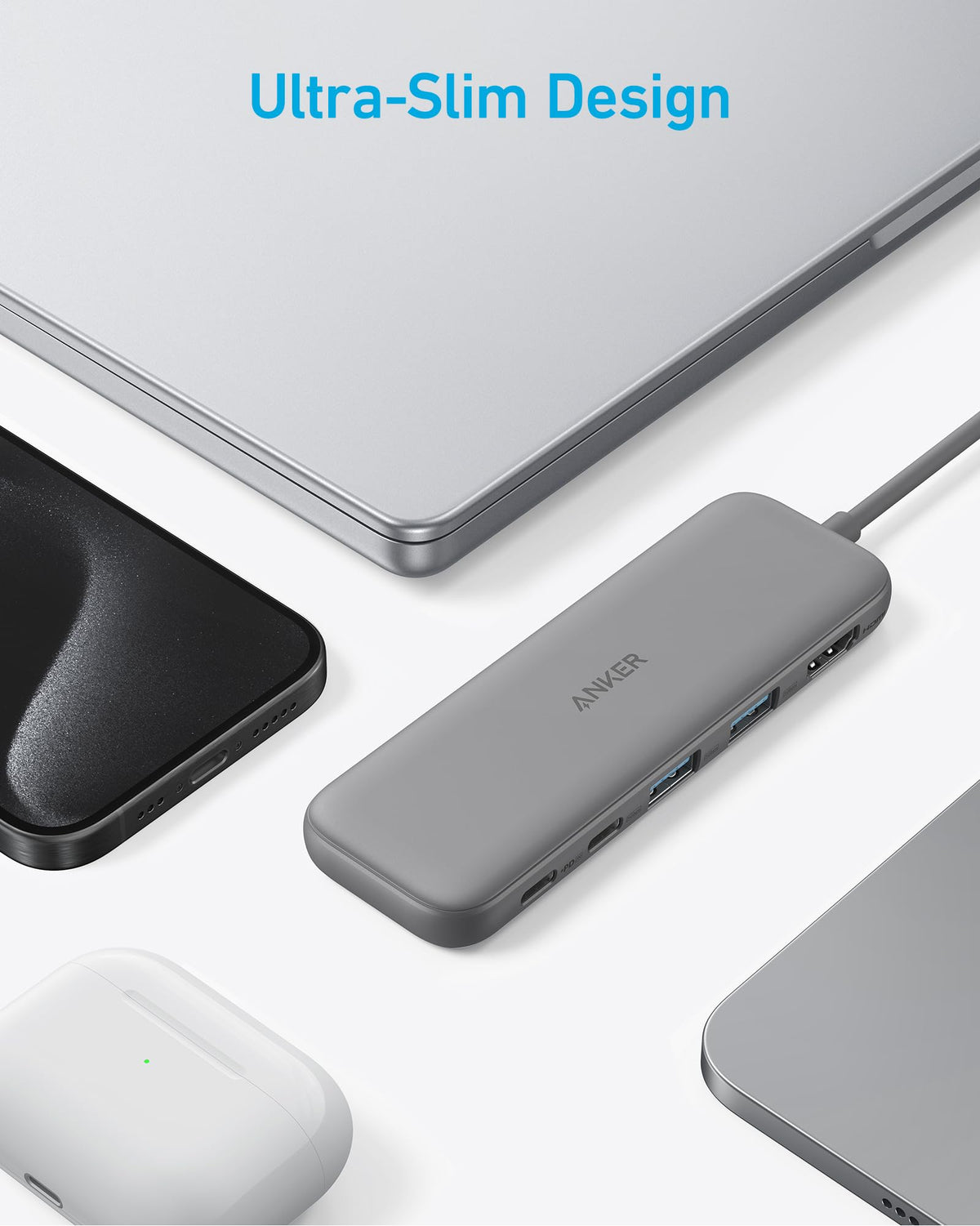 Anker &lt;b&gt;332&lt;/b&gt; USB-C Hub (5-in-1) OSO