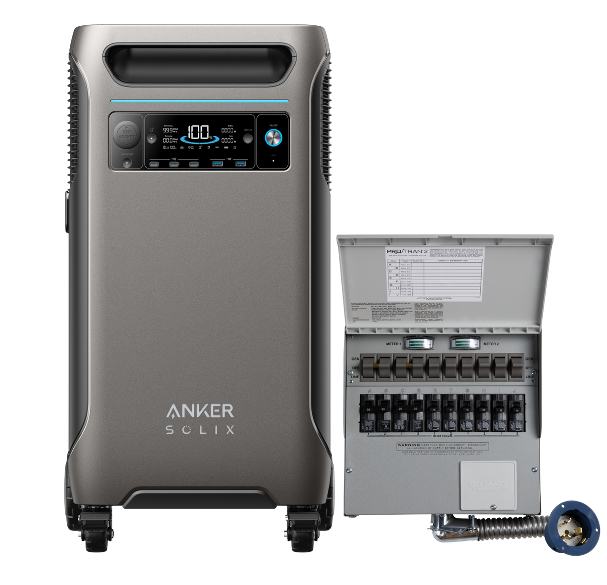 Anker SOLIX &lt;b&gt;F3800&lt;/b&gt; + Home Backup Kit (Transfer switch + cable)