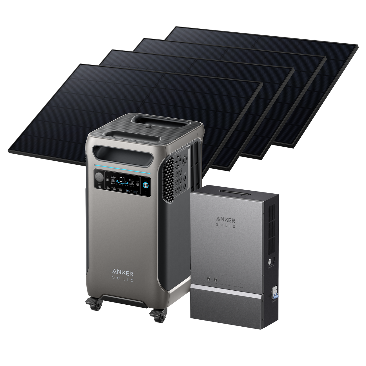 Anker SOLIX &lt;b&gt;F3800&lt;/b&gt; + Smart Home Power Kit + 4× 405W Rigid Solar Panels