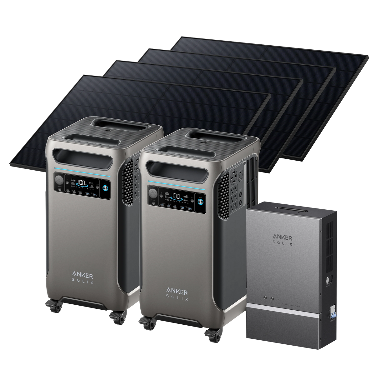 2× Anker SOLIX &lt;b&gt;F3800&lt;/b&gt; (7.68kWh | 12kW) + Smart Home Power Kit