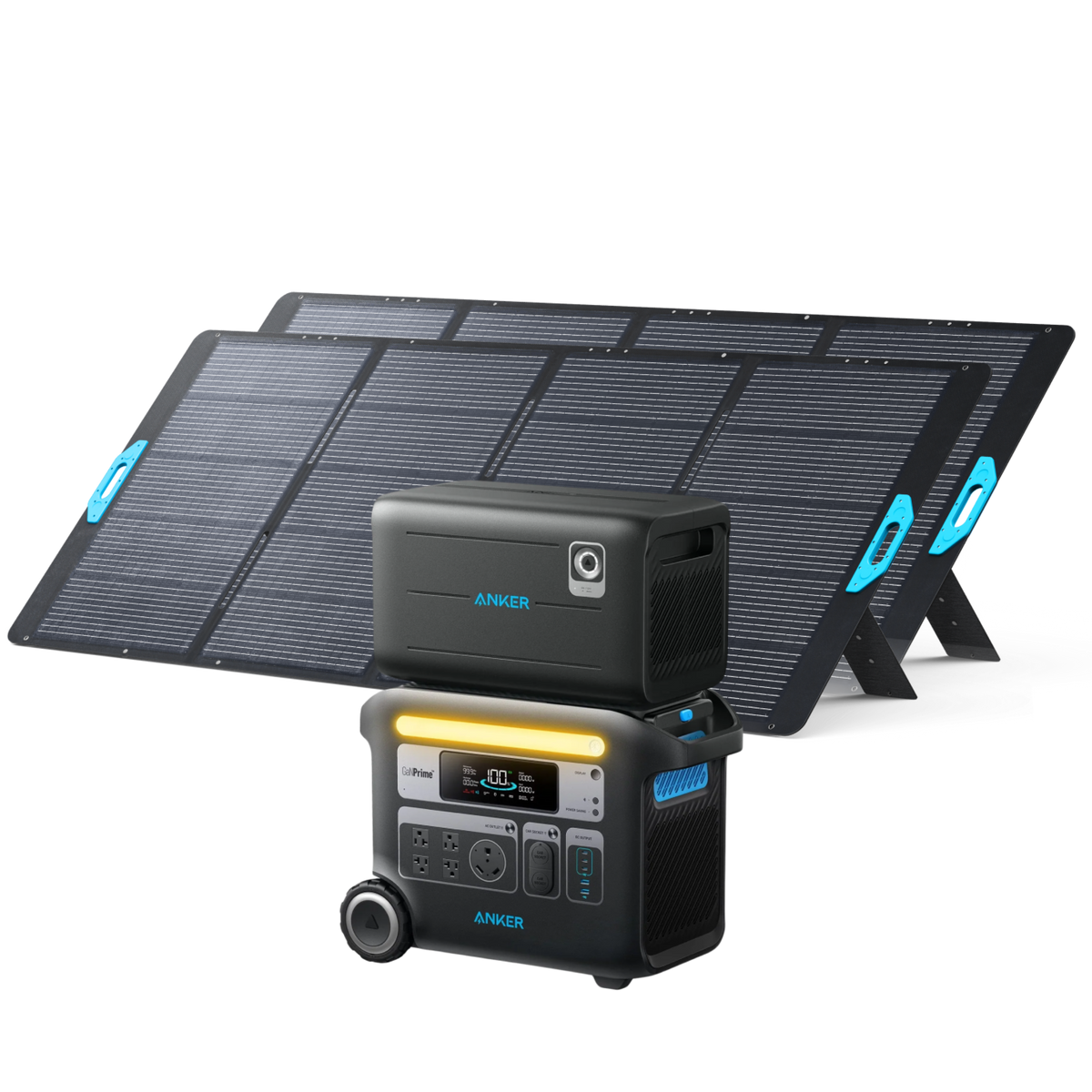 Anker SOLIX F2000 + BP2600 Expansion Battery + 2x 400W Solar Panel