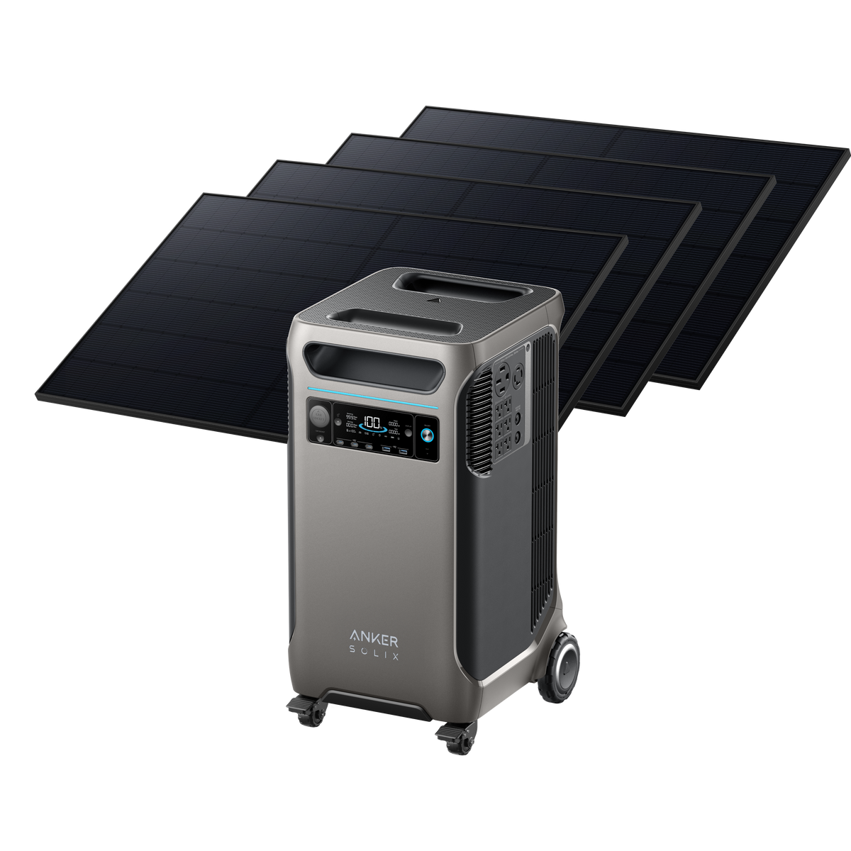 Anker SOLIX &lt;b&gt;F3800&lt;/b&gt; Solar Generator + 4× 405W Rigid Solar Panels