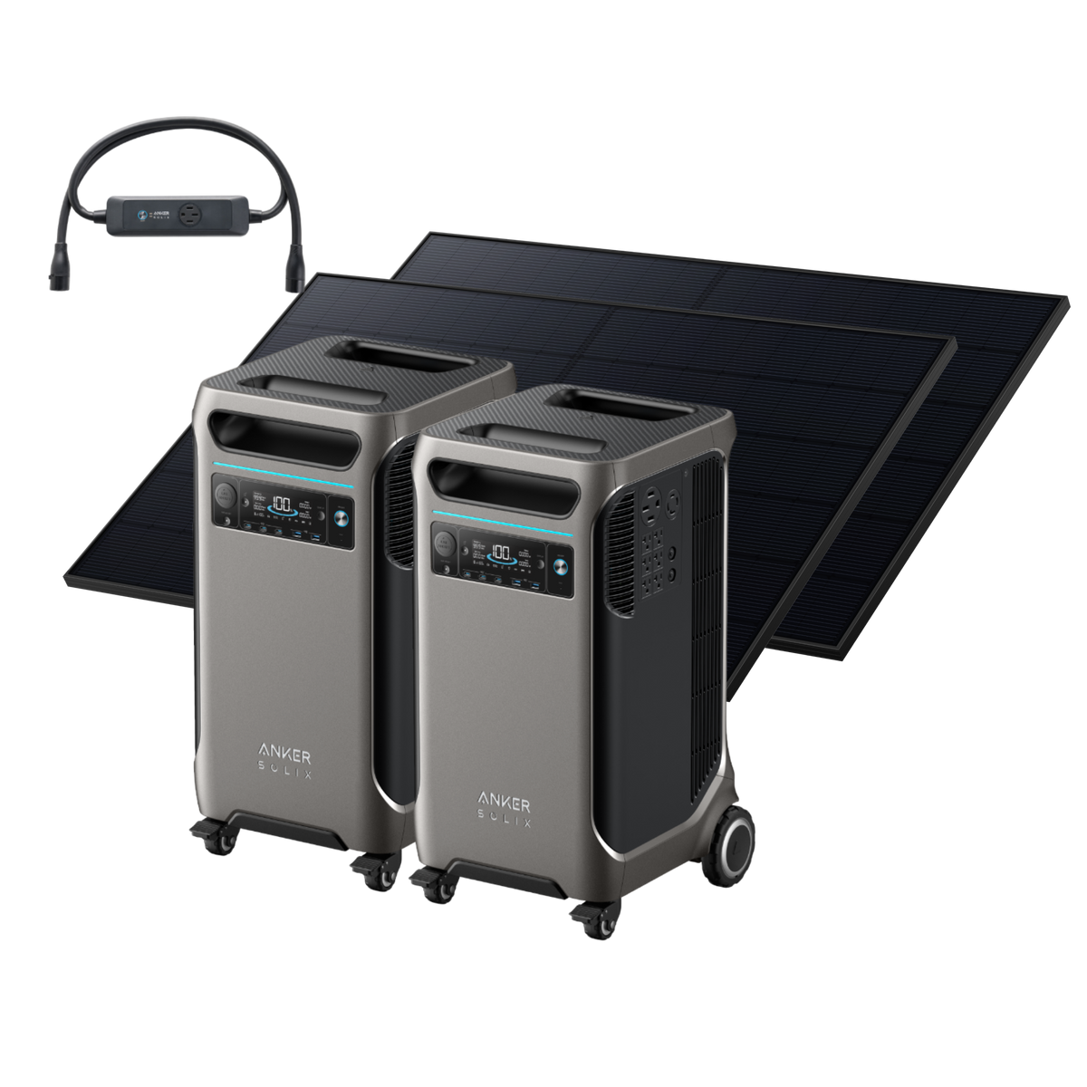 2× Anker SOLIX &lt;b&gt;F3800&lt;/b&gt; + Double Power Hub