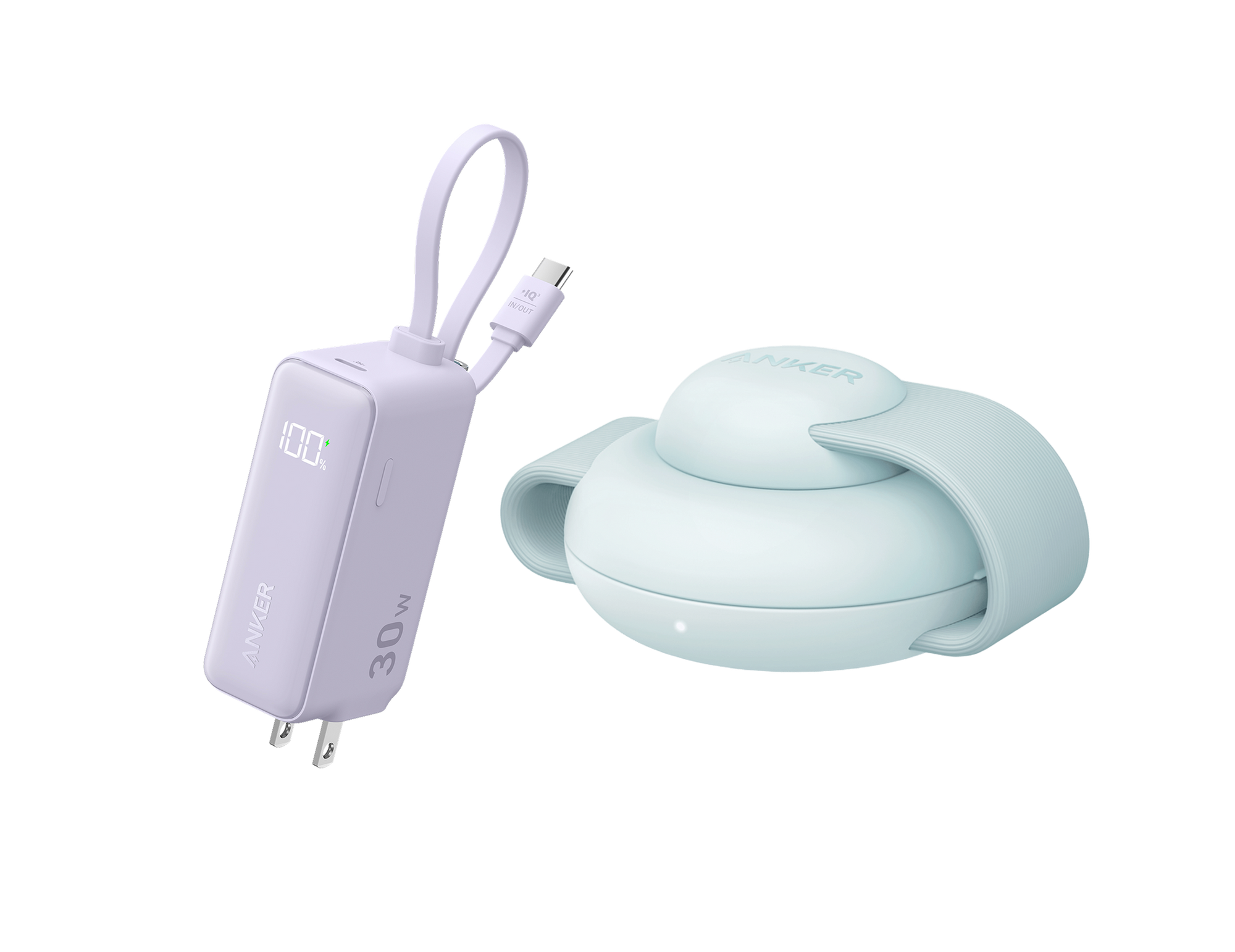 Anker Power Bank (30W, 5k) and Anker MagGo Wireless Charging Station (3-in-1)