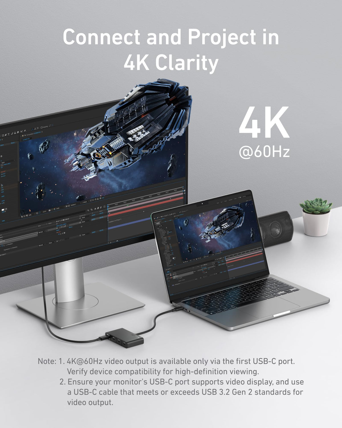 Anker USB-C Display Hub (4-in-1, 10Gbps)