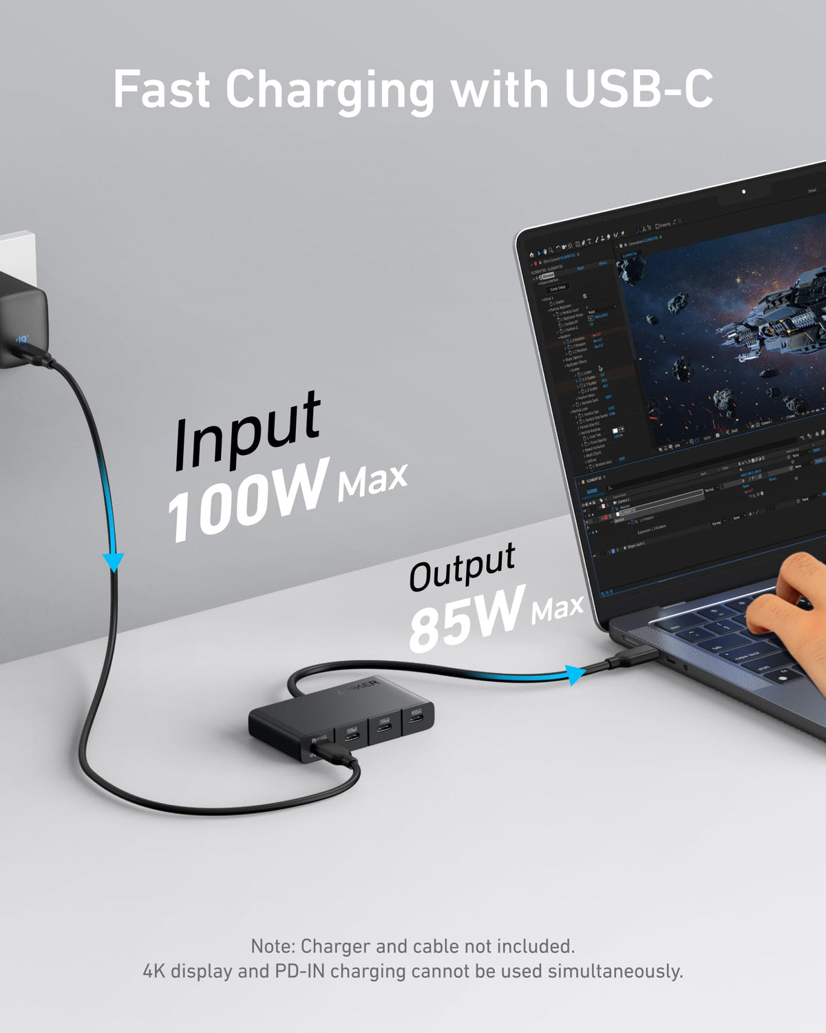 Anker USB-C Display Hub (4-in-1, 10Gbps)