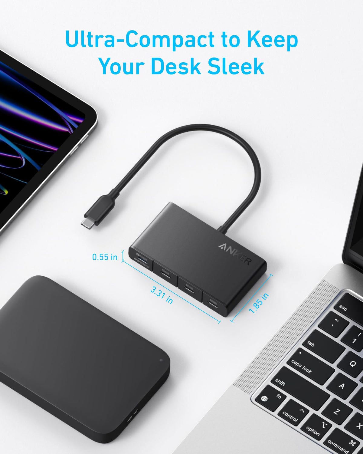 Anker USB-C Display Hub (4-in-1, 10Gbps)