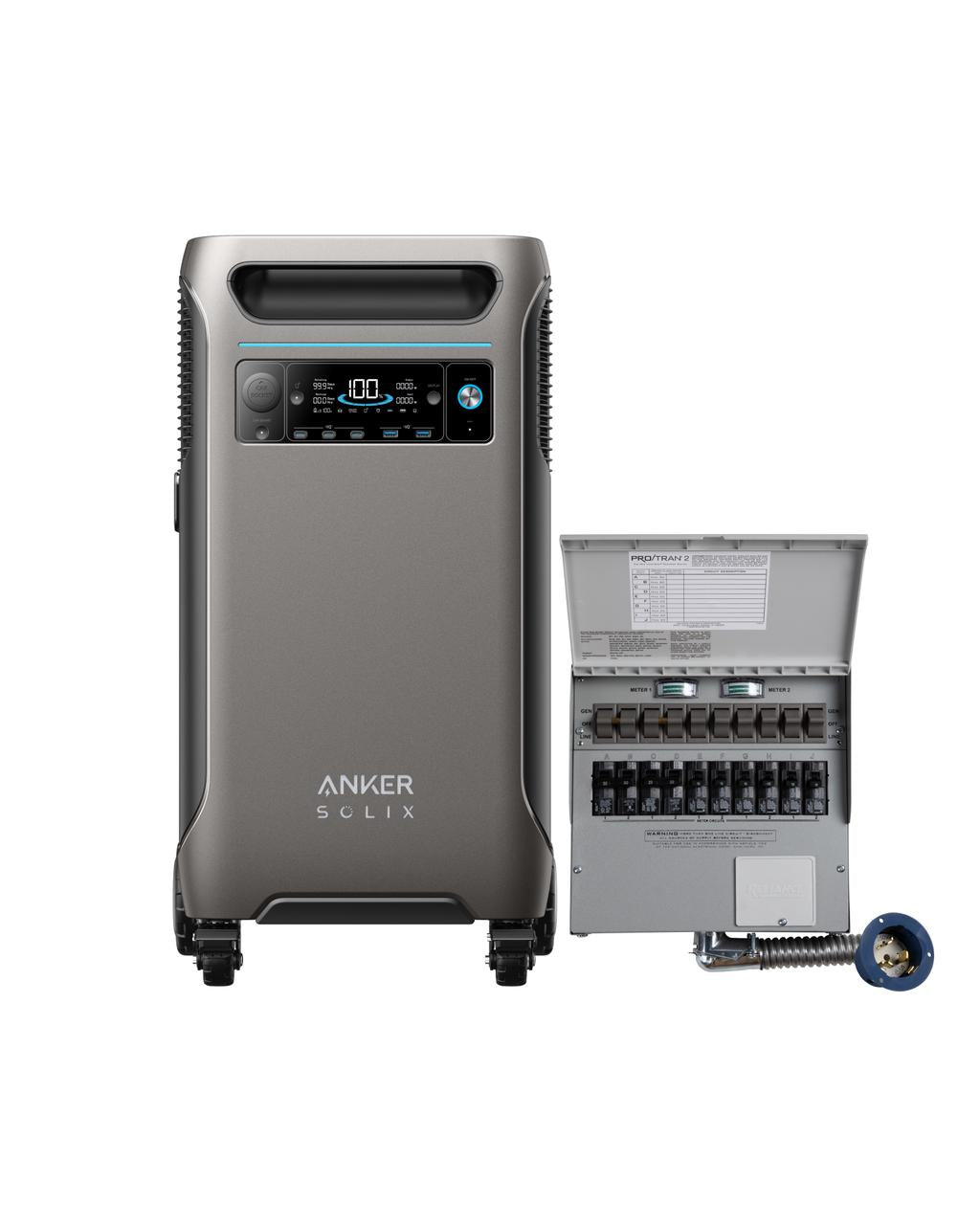 Anker SOLIX &lt;b&gt;F3800&lt;/b&gt; + Home Backup Kit (Transfer switch + cable)