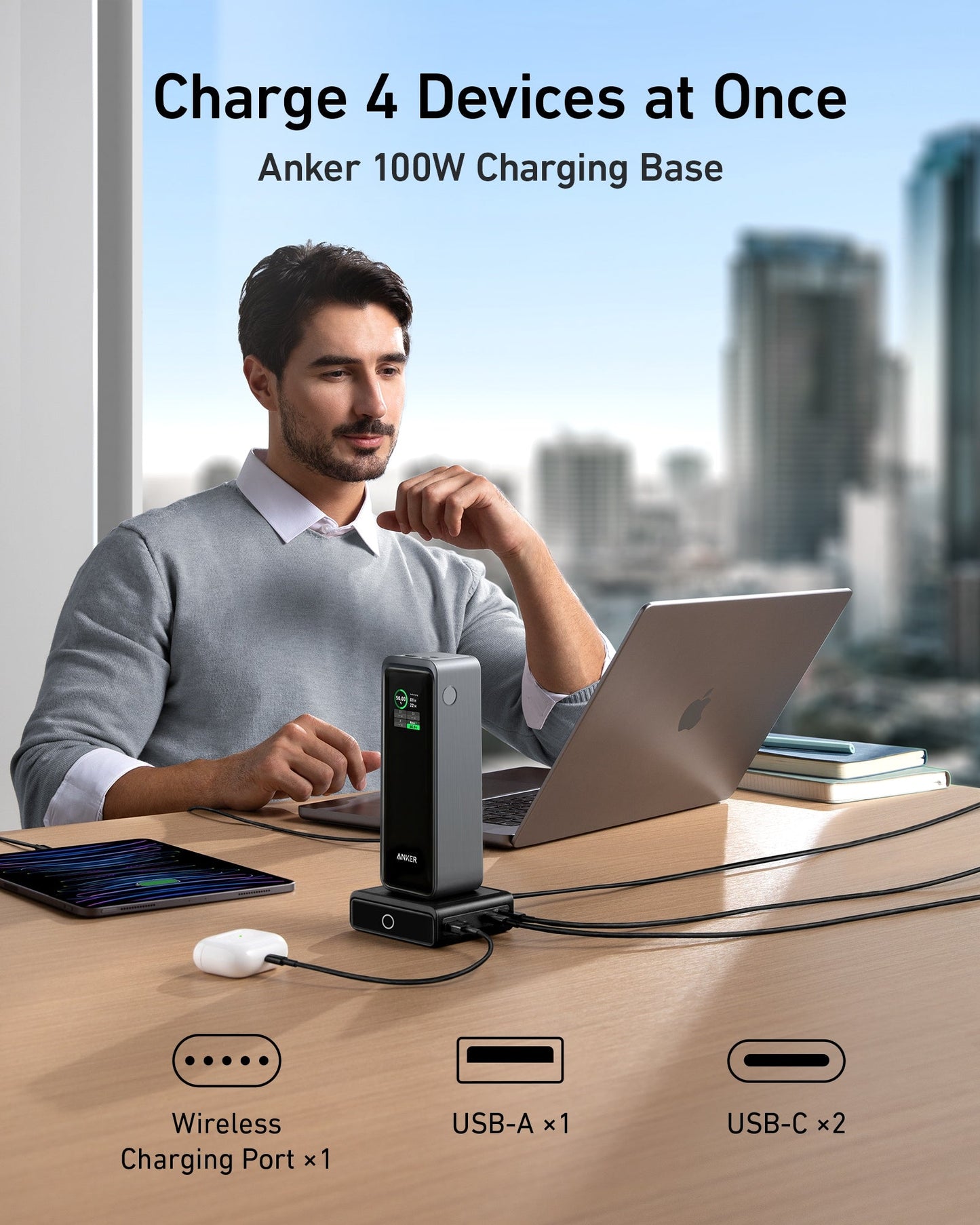 Anker Prime 27,650mAh Power Bank (250W) and 100W Charging Base With Plus Member